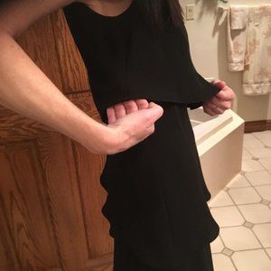 Vintage Three trier little black dress size 6